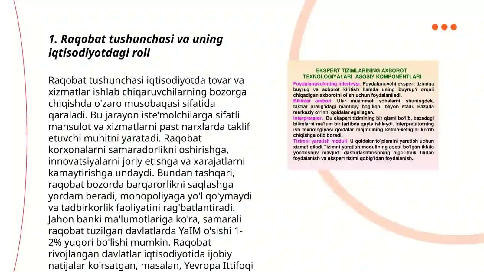 Milliy iqtisodiyotda raqobat muxitini shakllantirishning instutsional asoslari 3