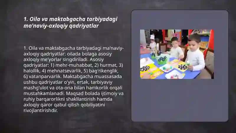 Maktabgacha yoshdagi bolalarni ma'naviy va axloqiy tarbiyalash 3
