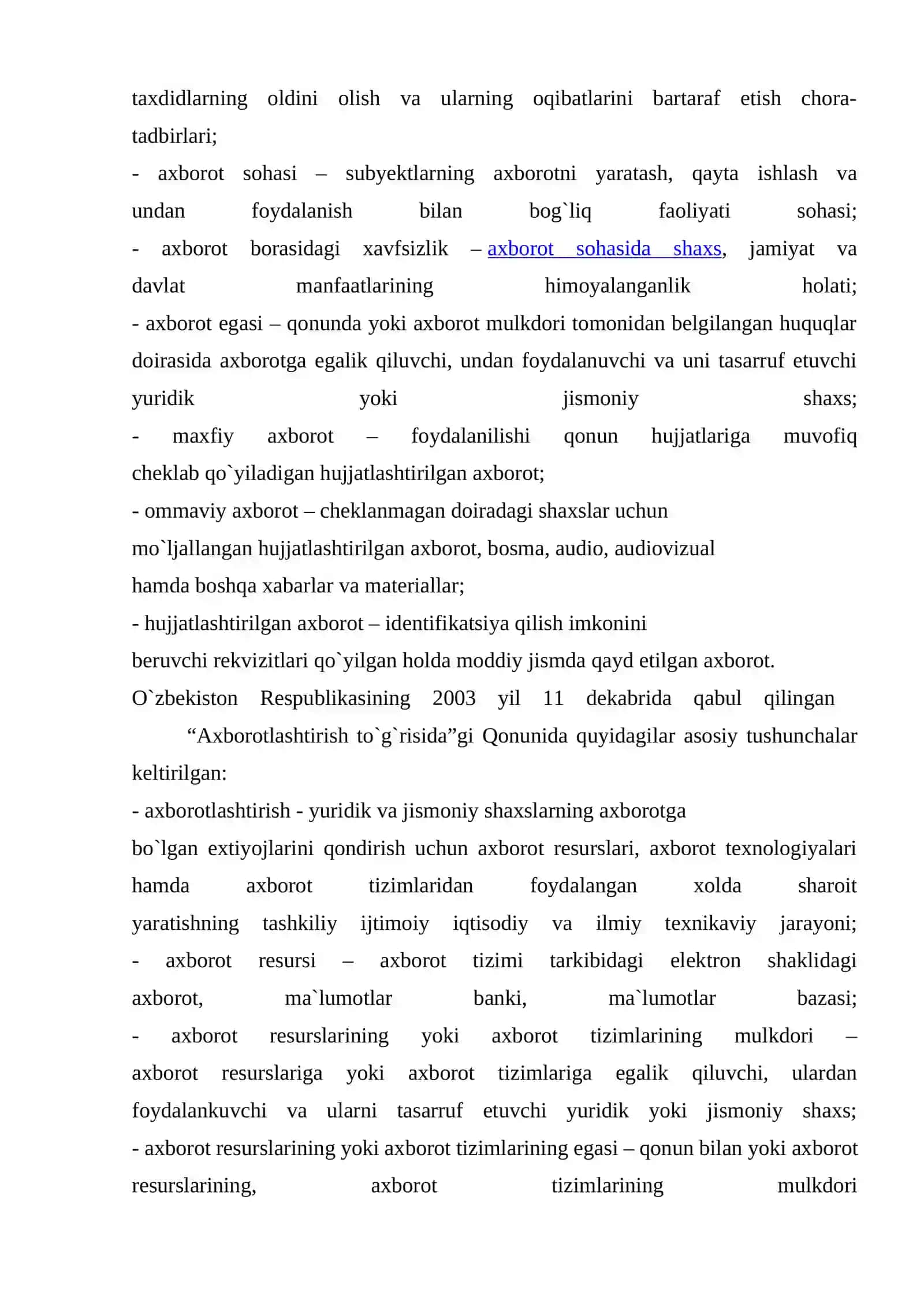 Axborotni saqlash, ishlov berish va himoyalashning zamonaviy texnologiyalari 3