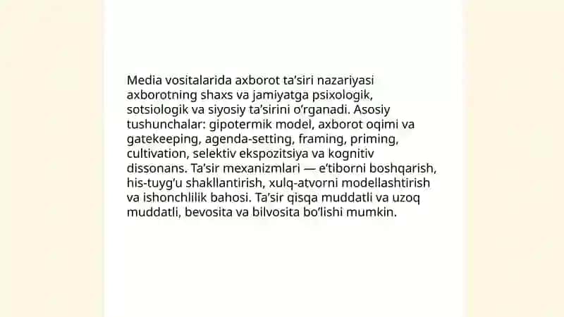 Media vositalarida axborotning taʼsiri va manipulyatsiya 3