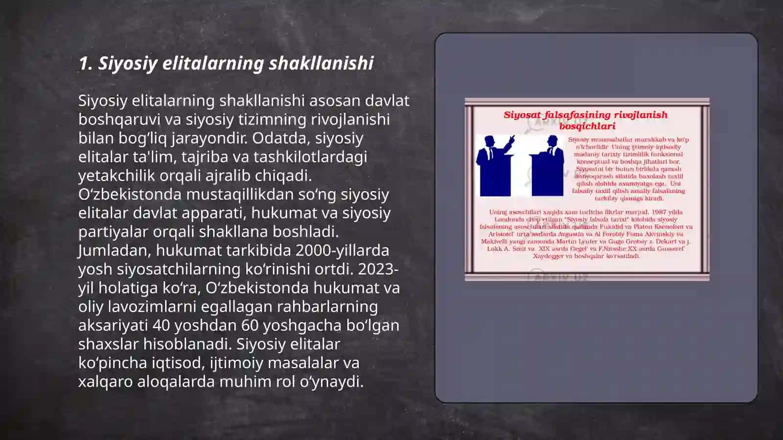 Siyosiy elitalar rekrutatsiyasining asosiy kanallari 3