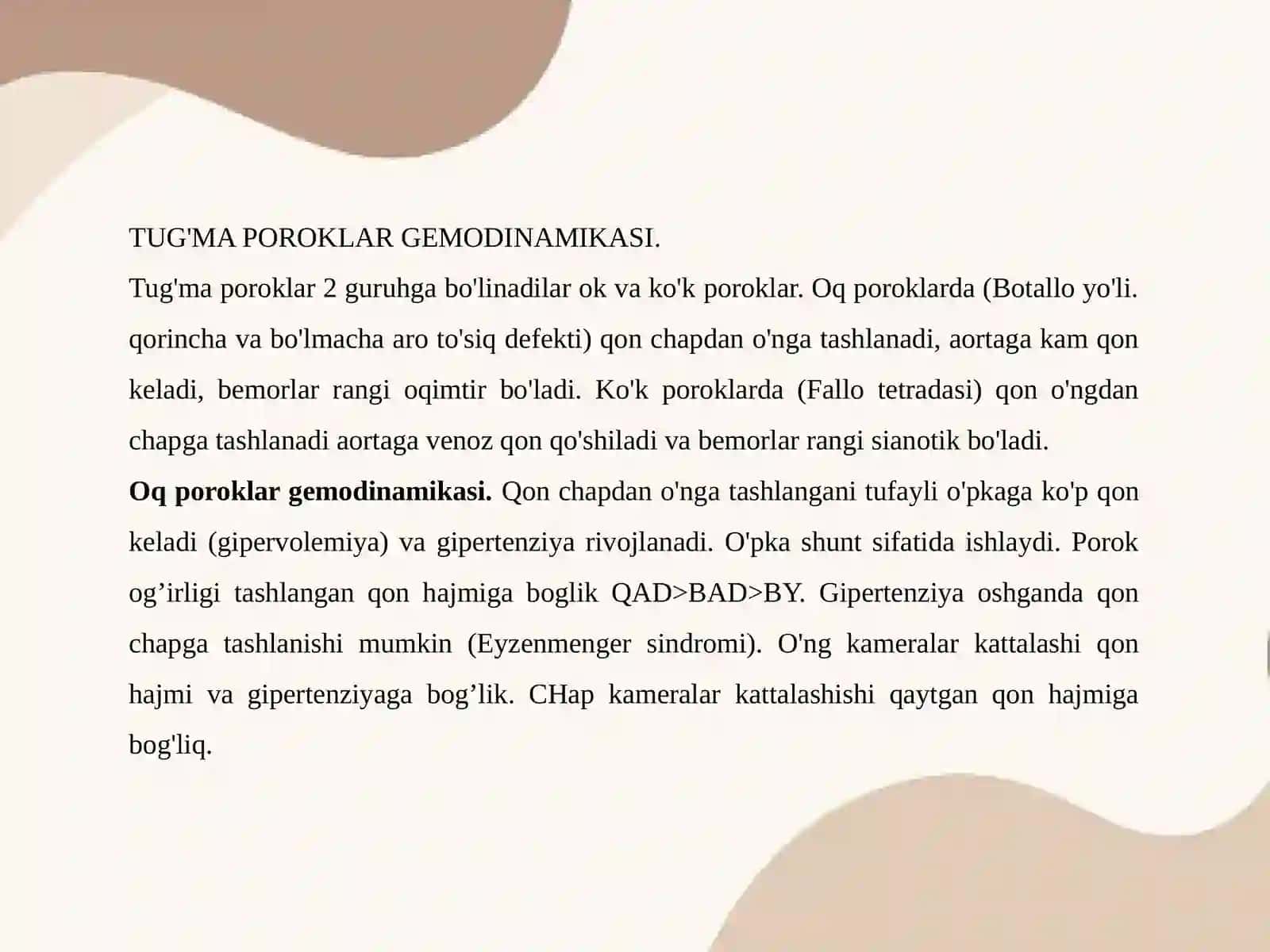 YURAK VA QON-TOMIRLAR KASALLIKLARI NUR TASHXISI 3