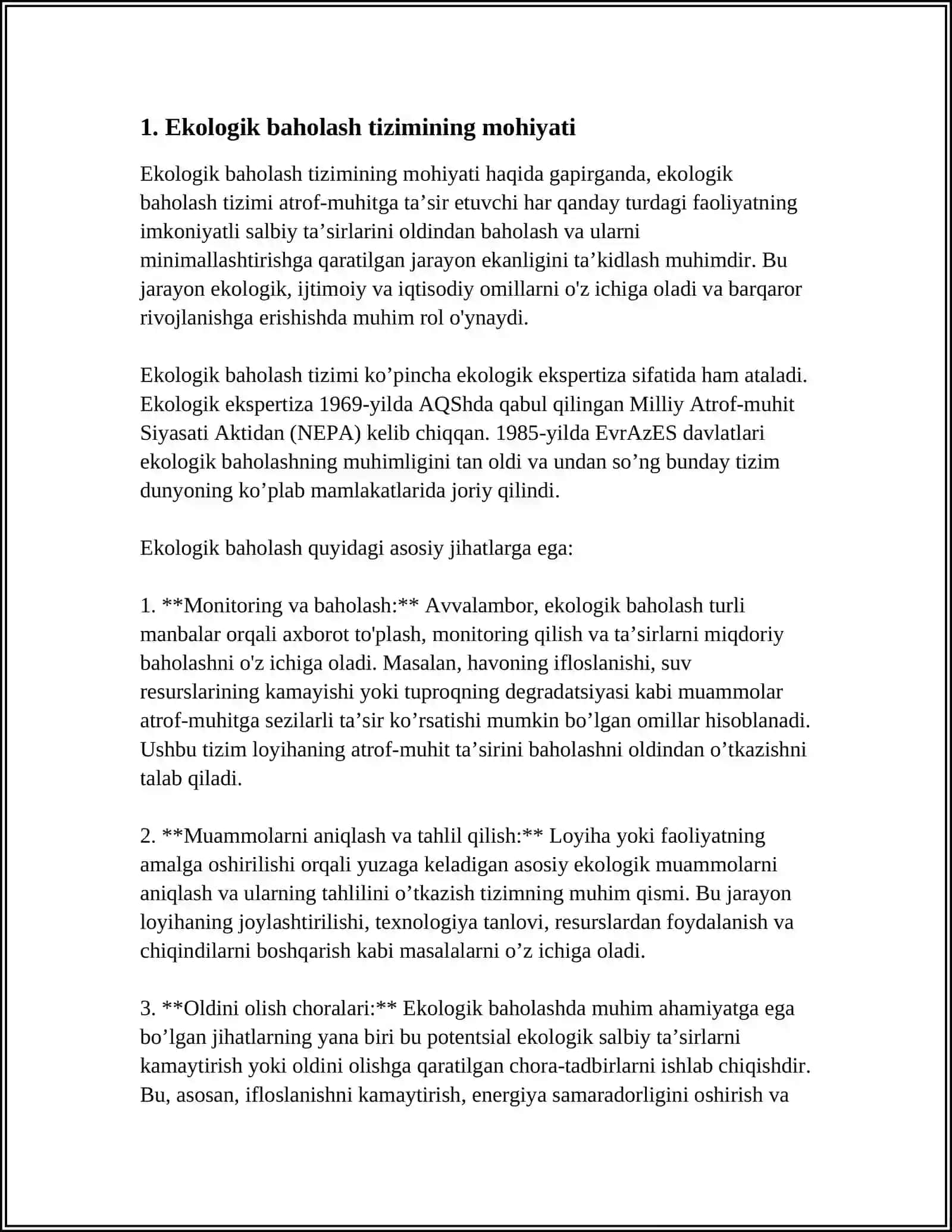 EKOLOGIK BAHOLASH TIZIMI VA YER TUZISHGA TA‘SIRI 3