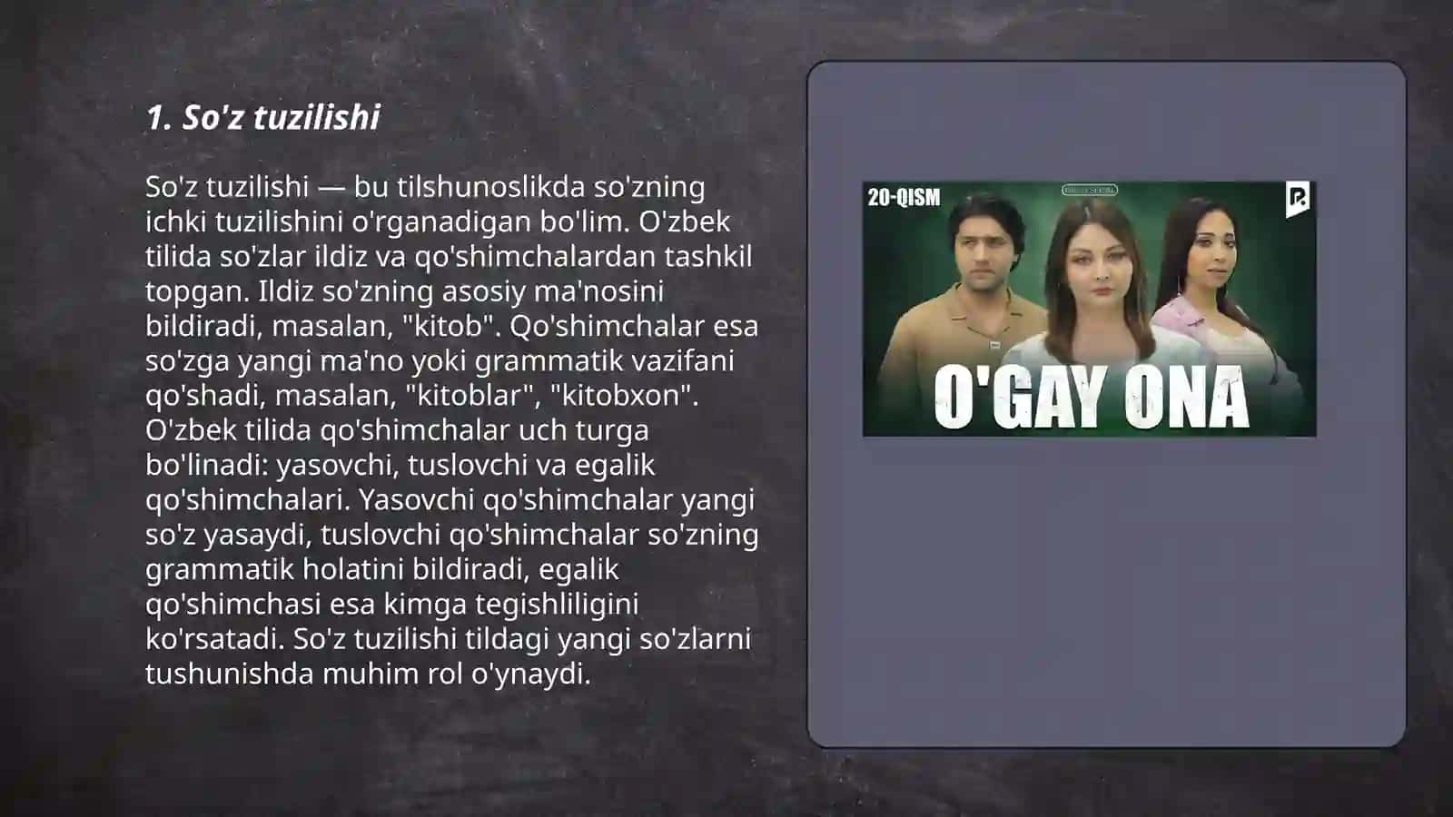 Yangi tahrirdagi 6-sinf ona tili darsligi boʻyicha maqola tayyorlash 3