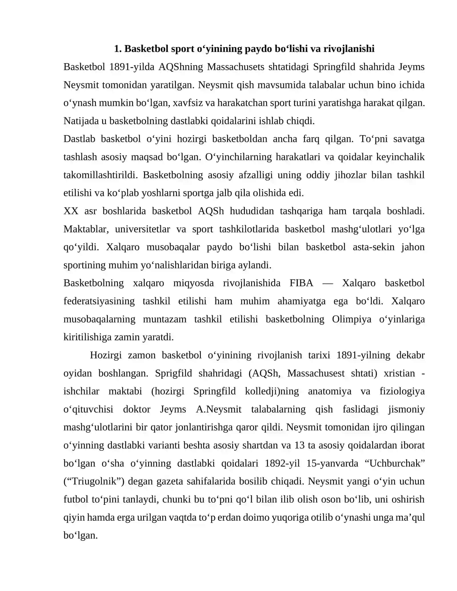 Basketbol o‘yinining olimpiya o‘yinlaridagi rivojlanish tarixi 3