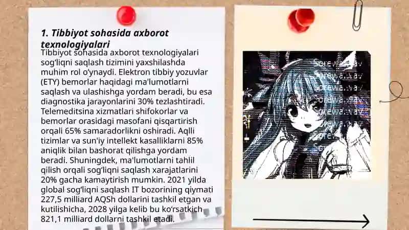 Tibbiyot sohasida axborot texnologiyalari sog'liqni saqlashda muhim rol o'ynaydi 3