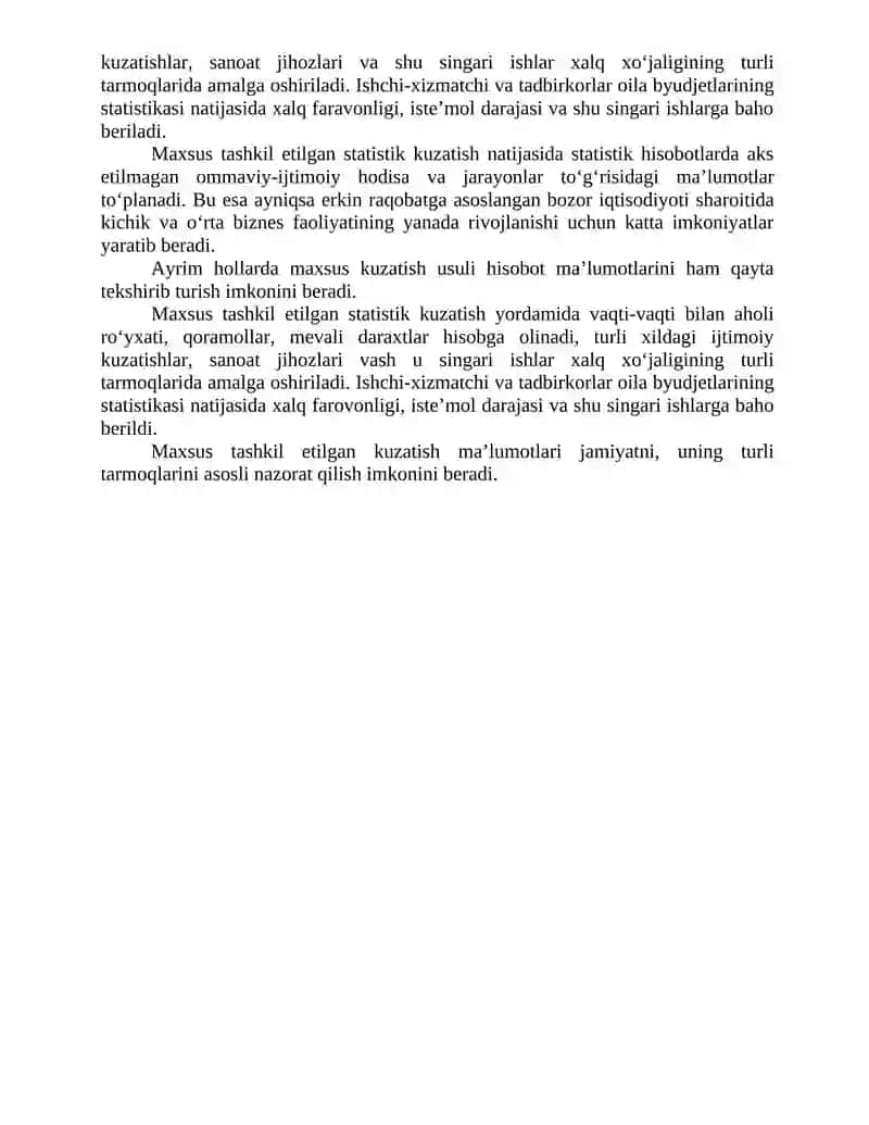 STATISTIK KUZATISH USULI 3