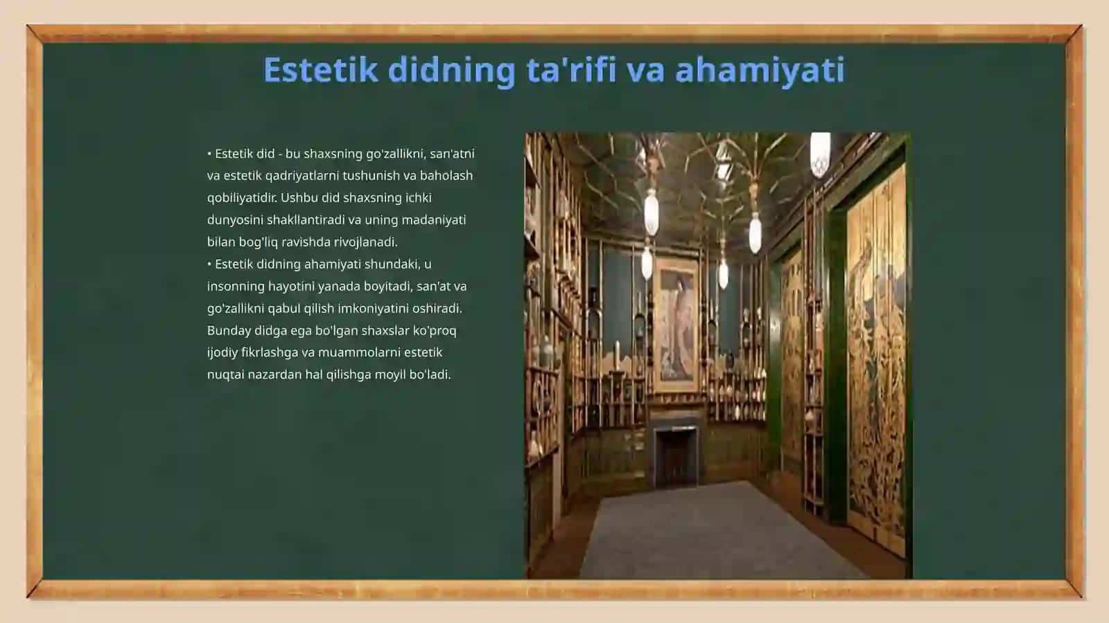 Estetik did va olamni estetik idrok etishning shaxs kamolotiga ta'siri 3