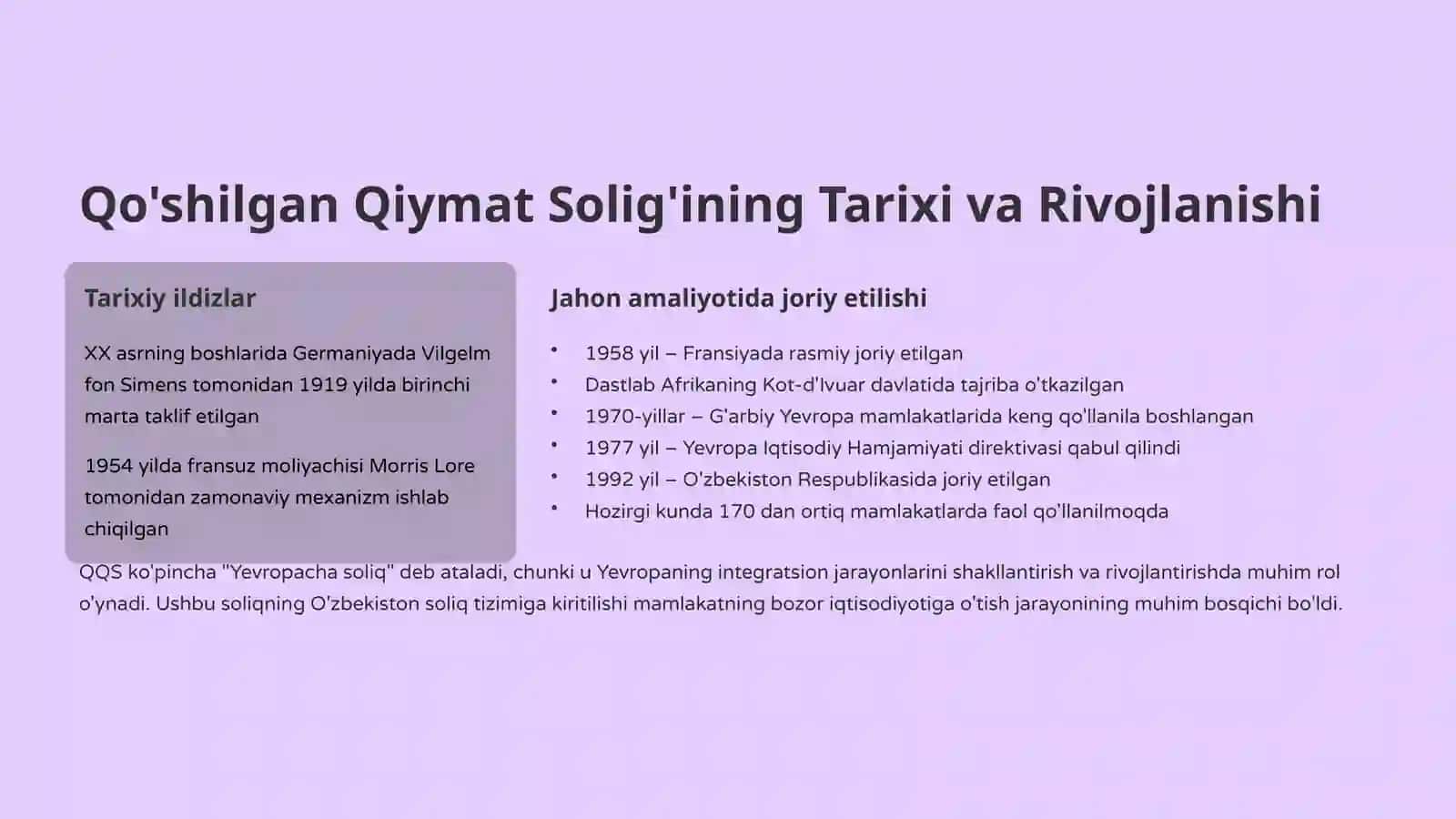 Qo'shilgan Qiymat Solig'i: Respublika Soliq Tizimining Asosiy Ustuni 3
