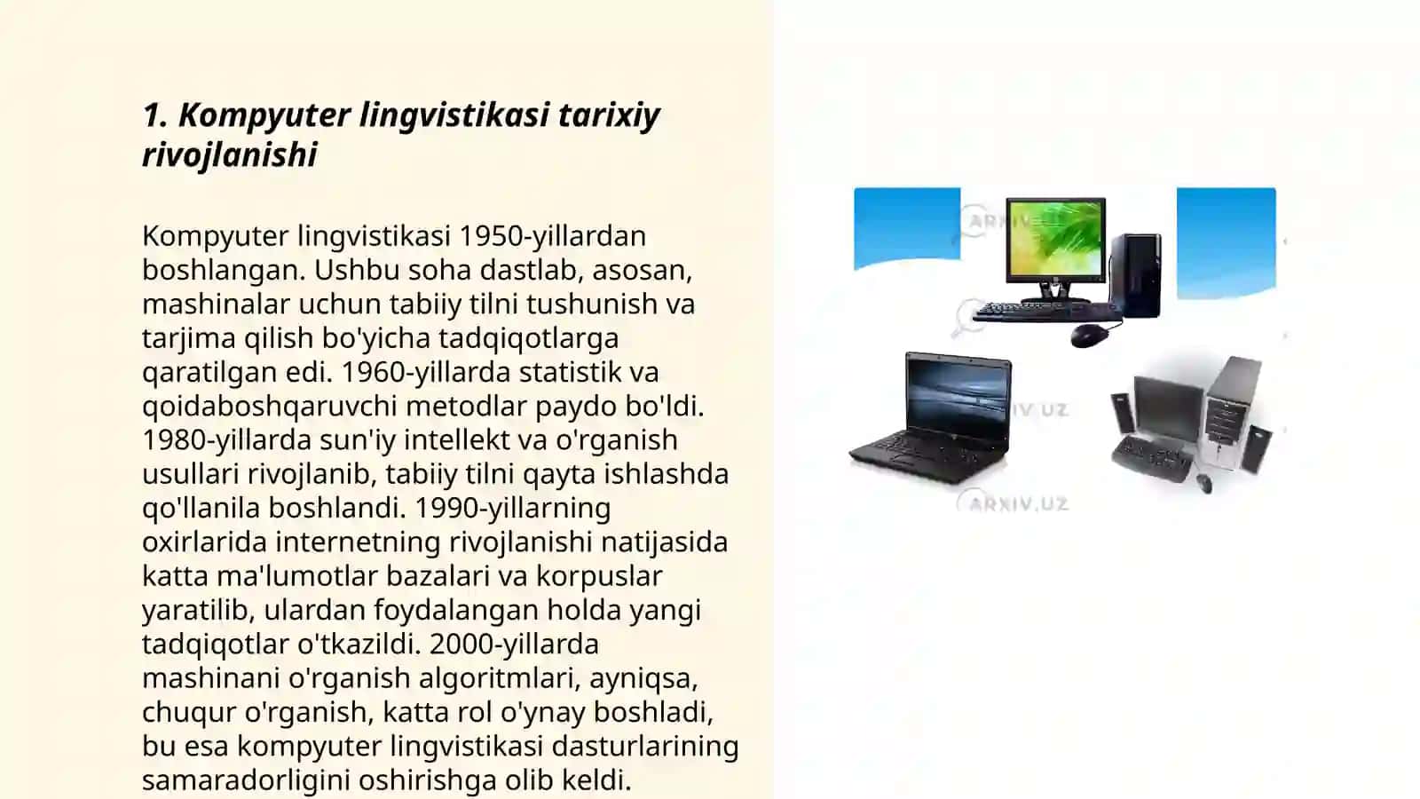 Kompyuter lingvistikasi. Etnolingvistika 3