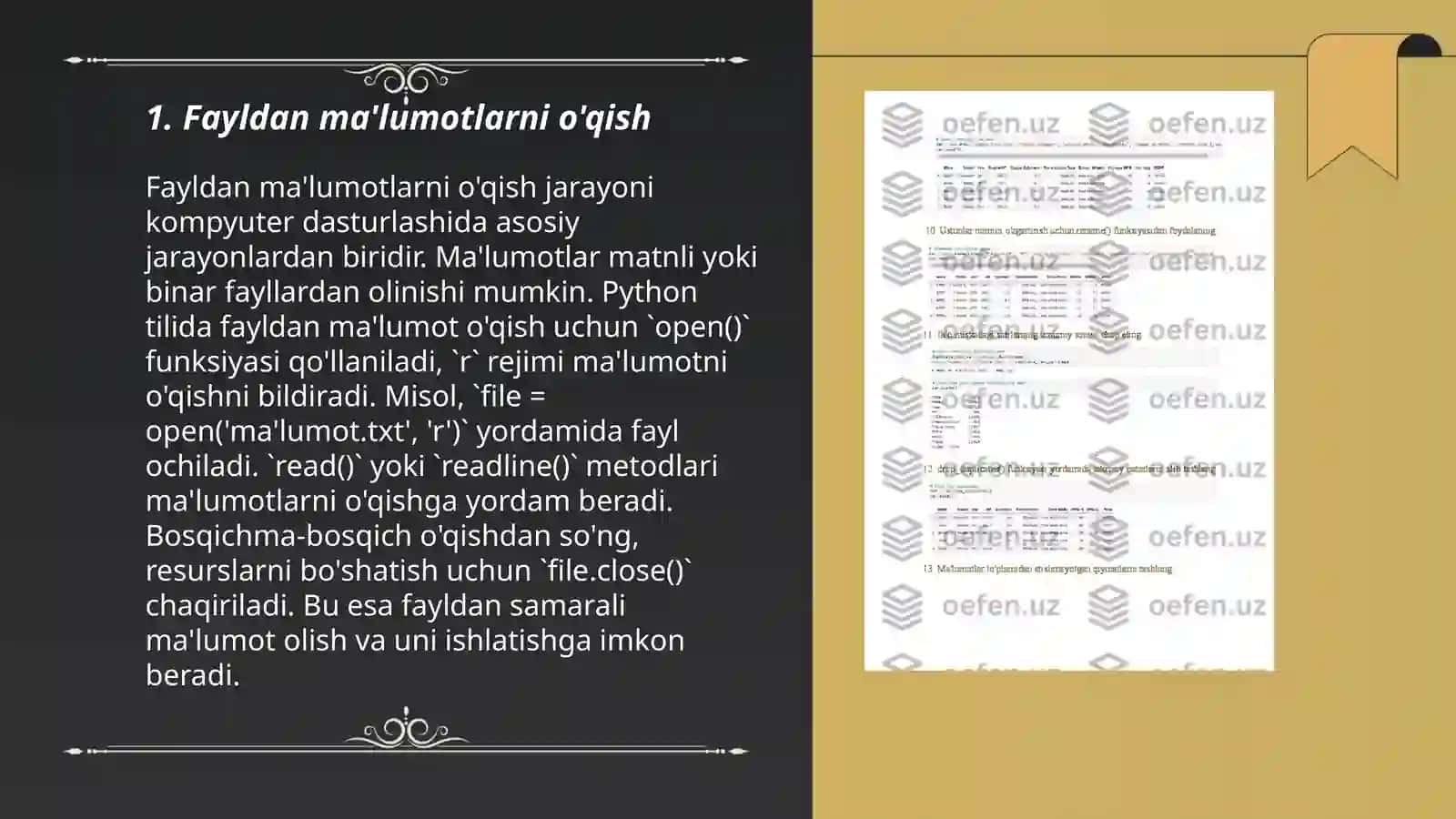 Python dasturlash tilida for funksiyasi qatnashgan dasturlar tuzing 3
