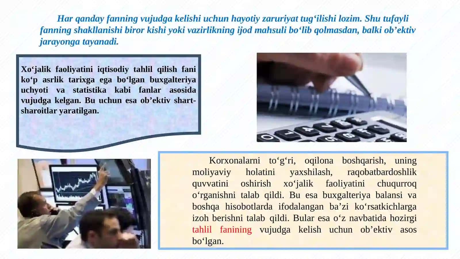 Iqtisodiy tahlil fani 3