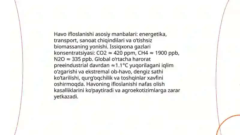 Atrof muhitning ifloslanishi — global ekologik muammo 3