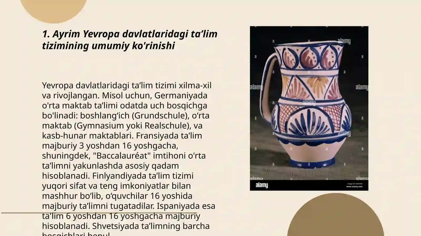 Yevropa, Sharq davlatlarining taʼlim tizimi 3