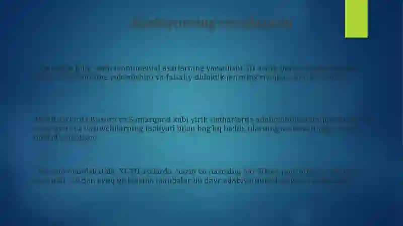 Madaniy uyg'onish (Renessans) 3