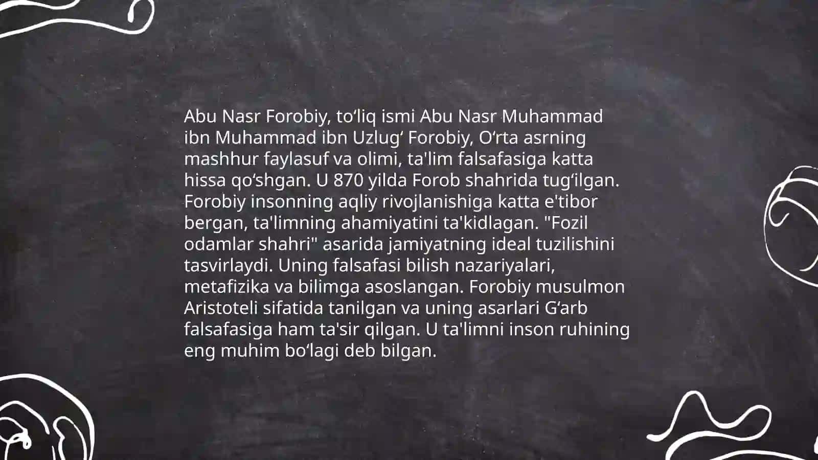 Abu Nasr Forobiy va Abu Ali ibn Sinolarning pedagogik qarashlari 3