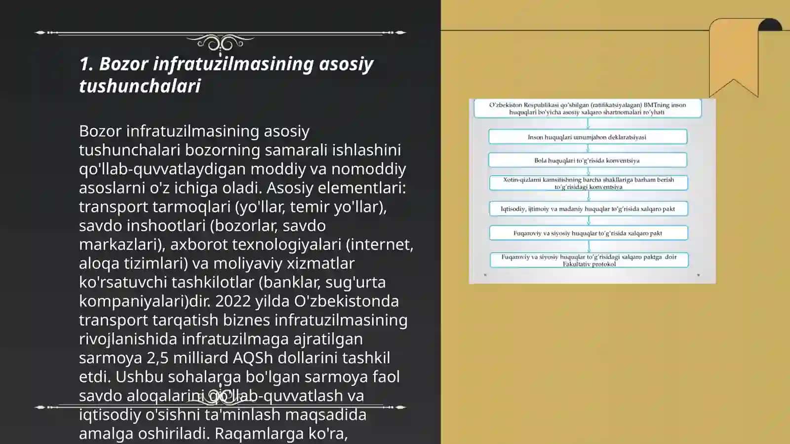 O'zbekiston Respublikasining bozor infratuzilmasining shakllanishi 3