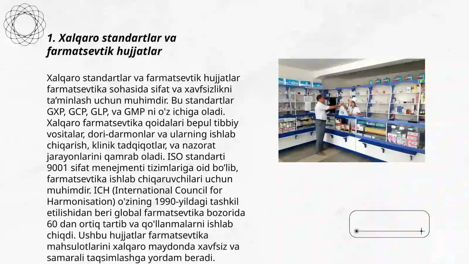 Dorixona hujjatlarini xalqaro standartlar talablariga muvofiq tayyorlash 3