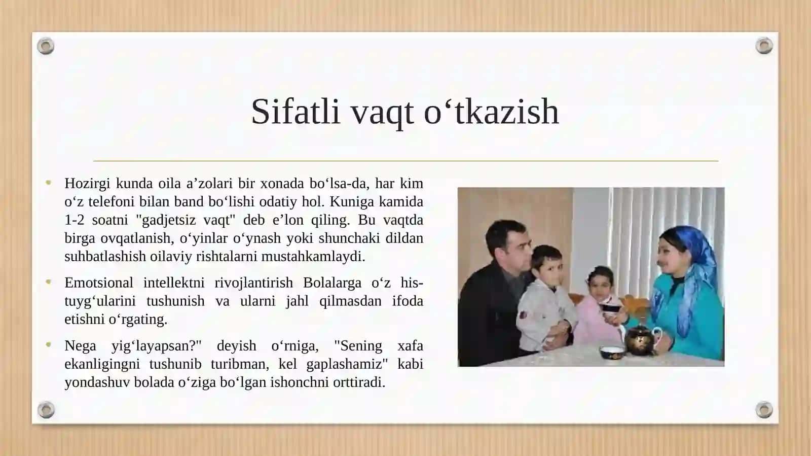 Zamonaviy oila tarbiyasini yaxshilash yo‘llari 3
