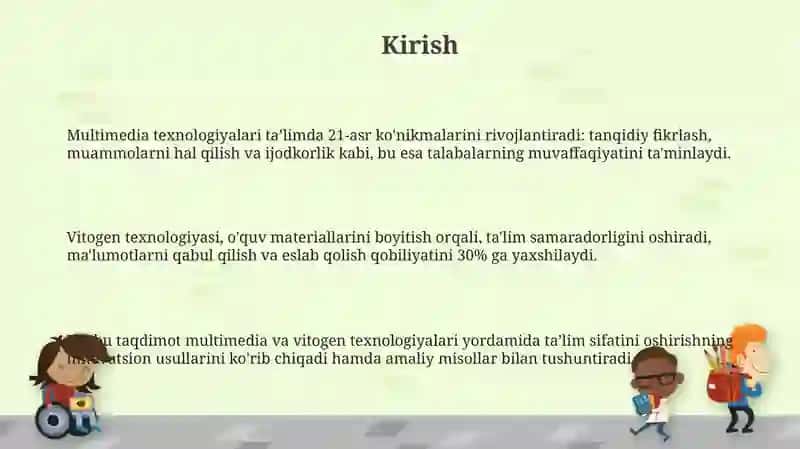 Ta'lim jarayonida multimediali texnologiya.Vitogen texnologiyasi 3