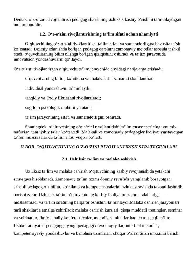O‘QITUVCHINING O‘Z-O‘ZINI RIVOJLANTIRISH STRATEGIYALARI 3