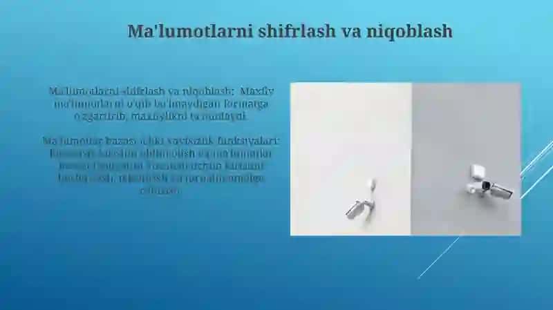 Ma'lumotlar bazasining ichki himoya vazifalari 3