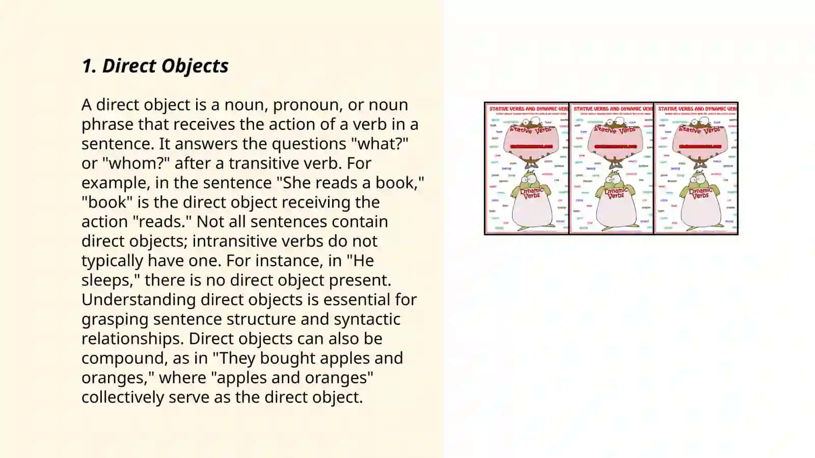 Verbs Objects and complements 3