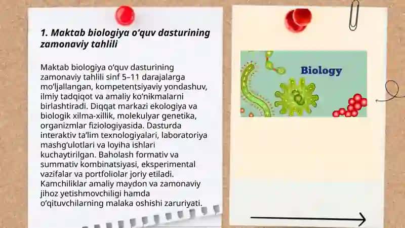 Maktab biologiyasining zamonaviy tahlili 3