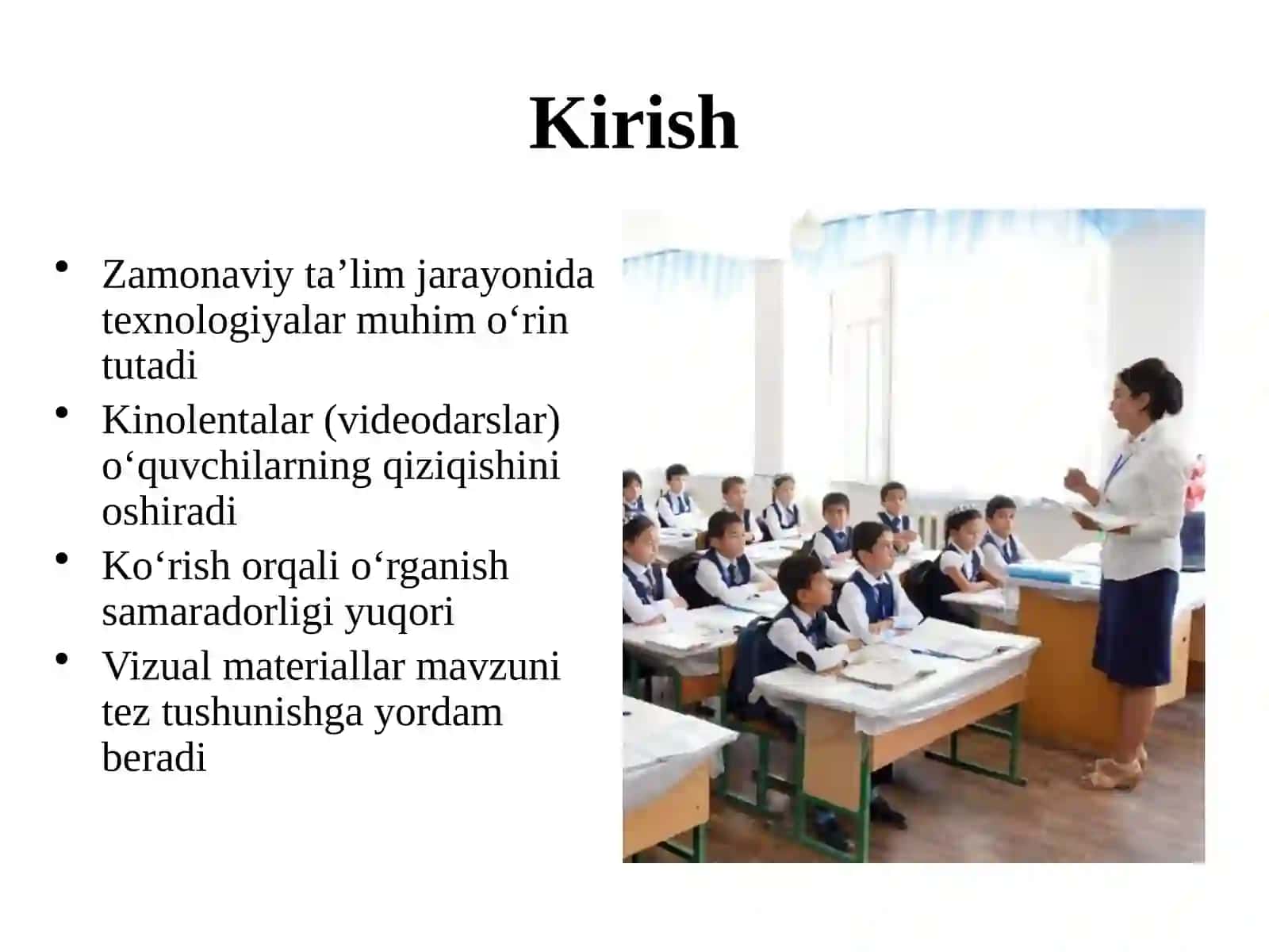 O‘quv ekranida namoyish etiladigan kinolentalar yordamida mashg‘ulotlar tashkil etish 3