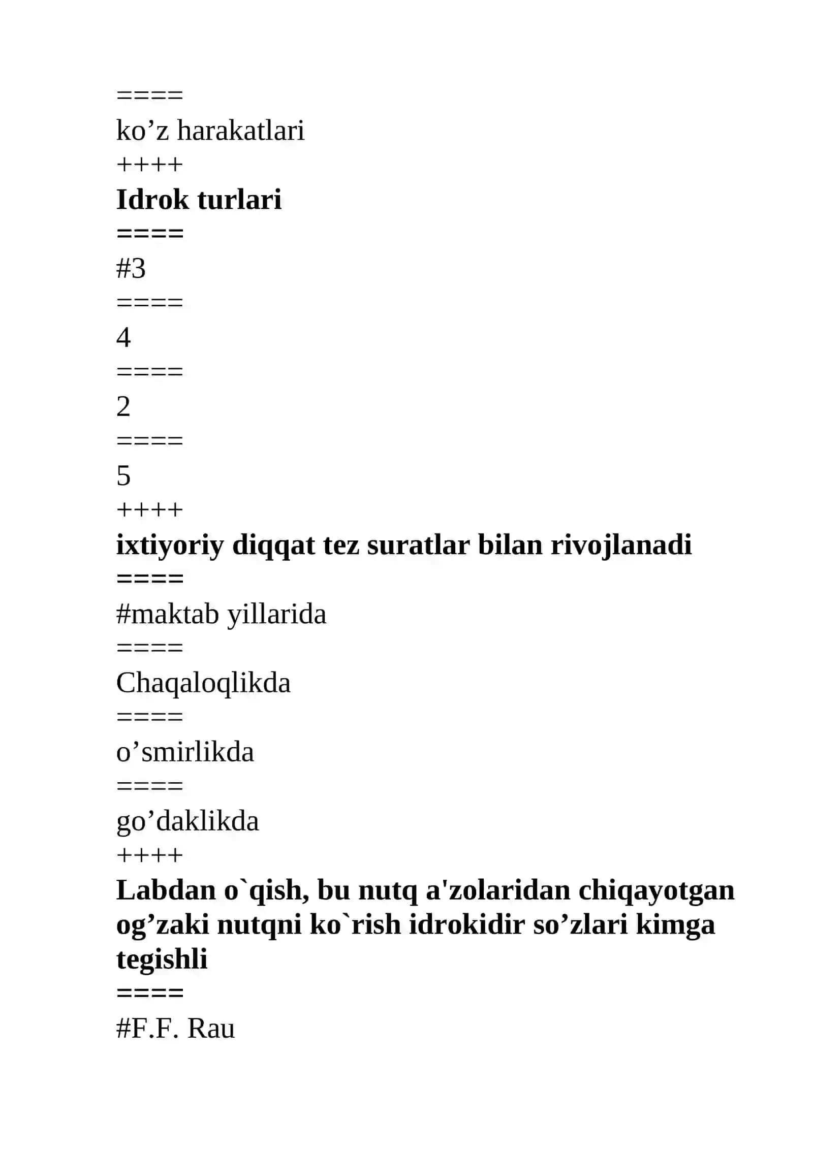 Eshitishida nuqsoni bo'lgan bolalar eksperimental tadqiqoti necha bosqichdan tashkil topadi 3