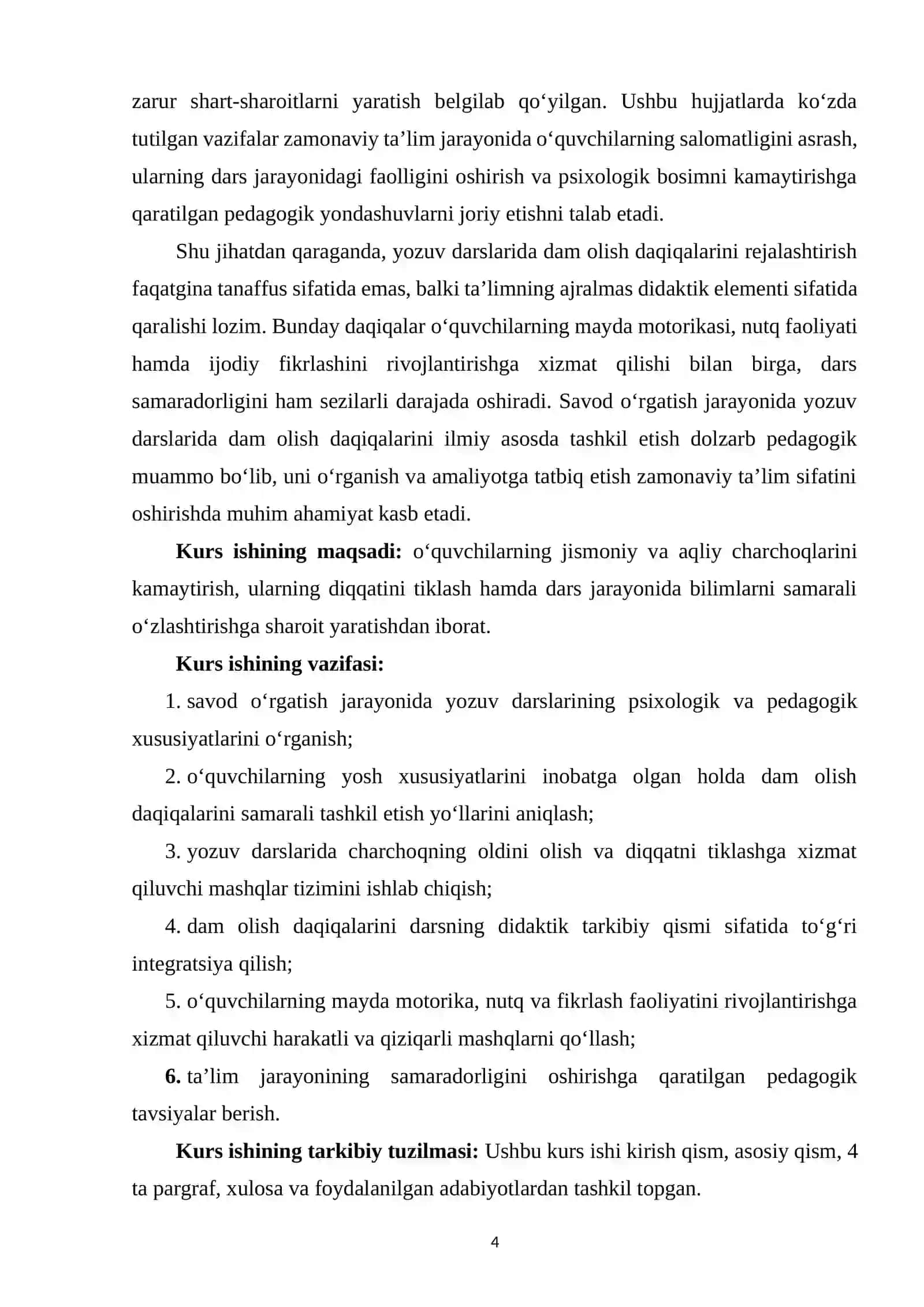 Savod o‘rgatish davrida yozuv darslarida dam olish daqiqalarini tashkil etish 3
