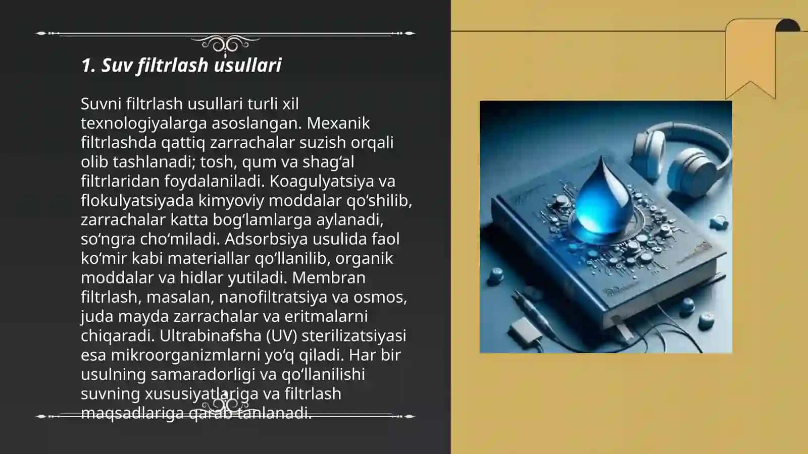 Ichimlik suvi sifati yaxshilashning asosiy usullari 3