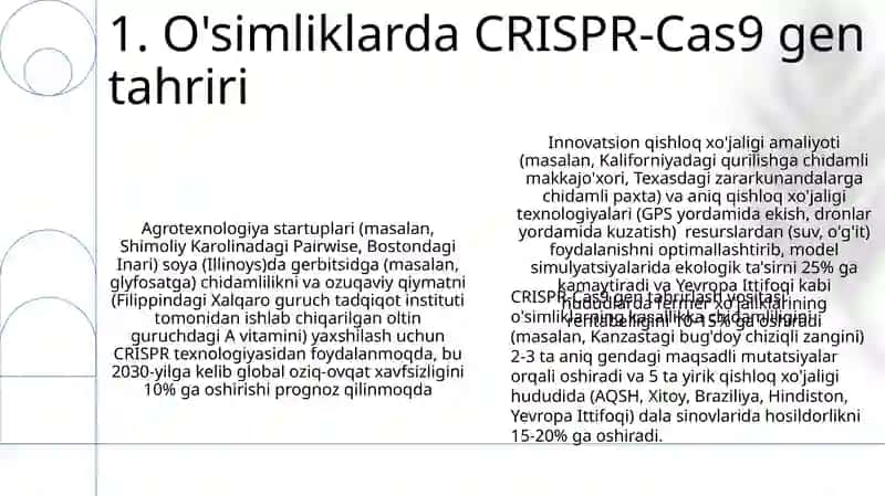 Noanʼanaviy ekinlar va agrotexnologiyalar 3