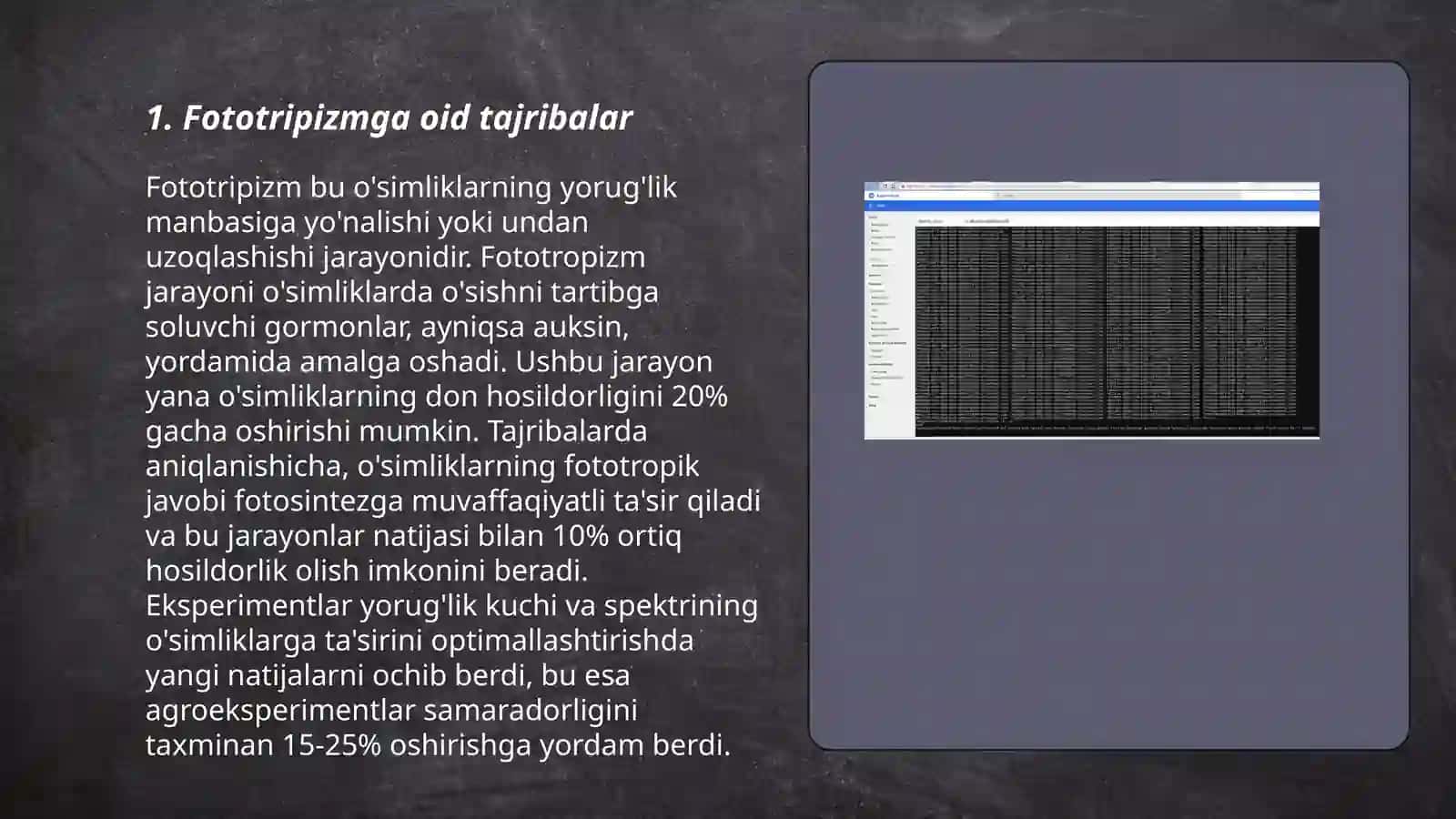 Fototripizm va fotonastiya 3