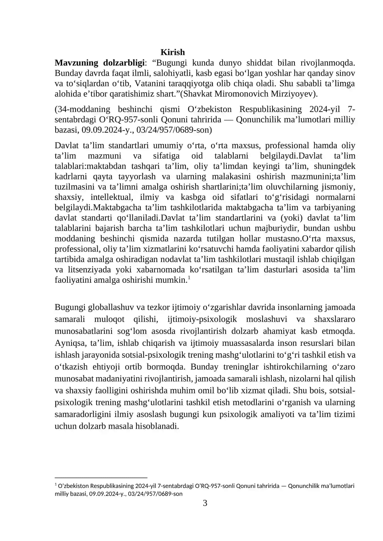 "Sotsial psixologik treningda mashgulotlarni tashkil etish metodlar" 3