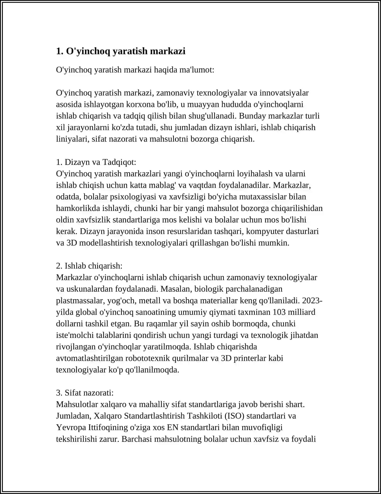 MAKTABGACHA TA’LIM TASHKILOTLARIDA MARKAZLAR BO’YICHA 3