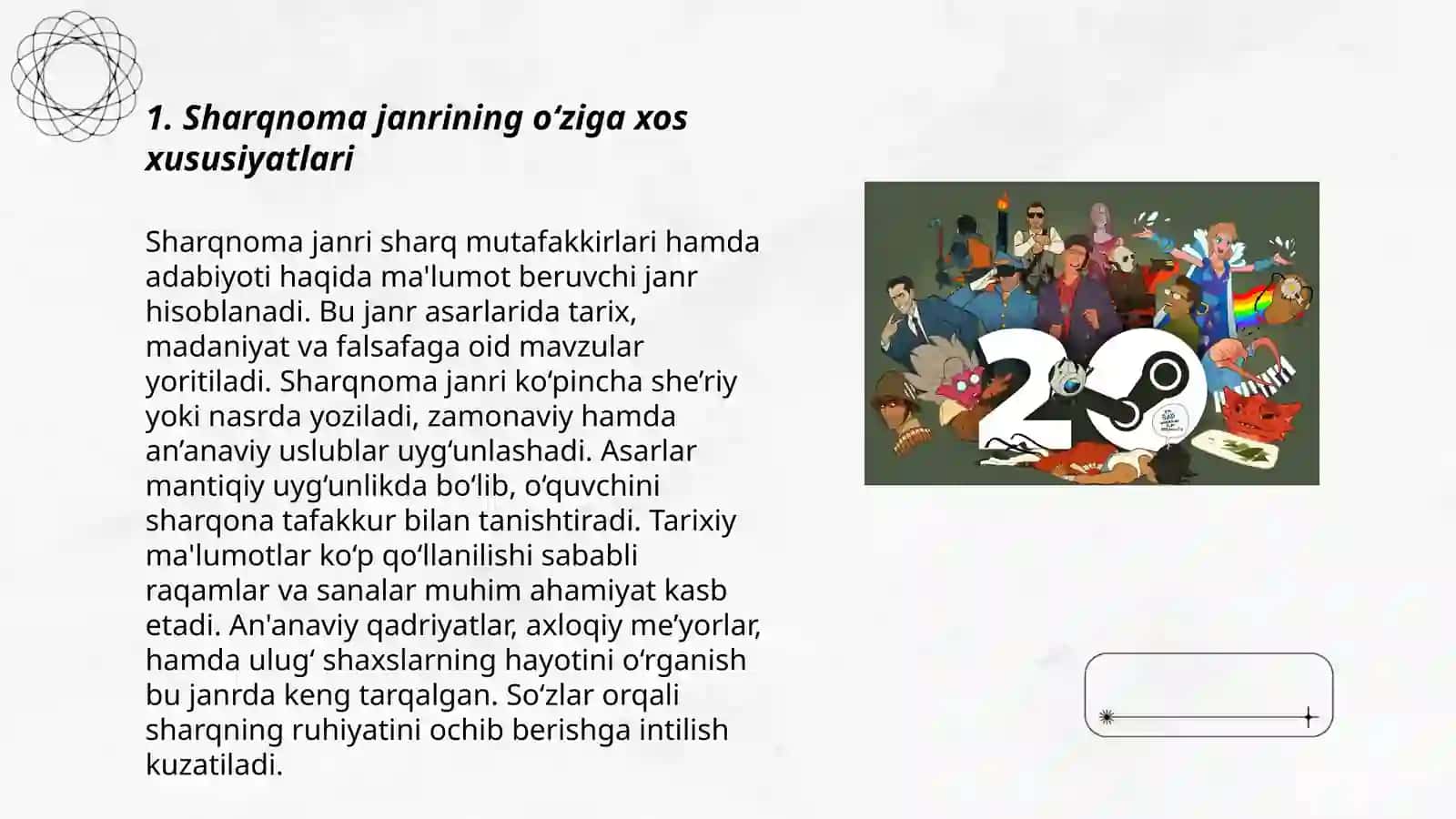 Sharqnoma janrining o‘ziga xos xususiyatlari 3