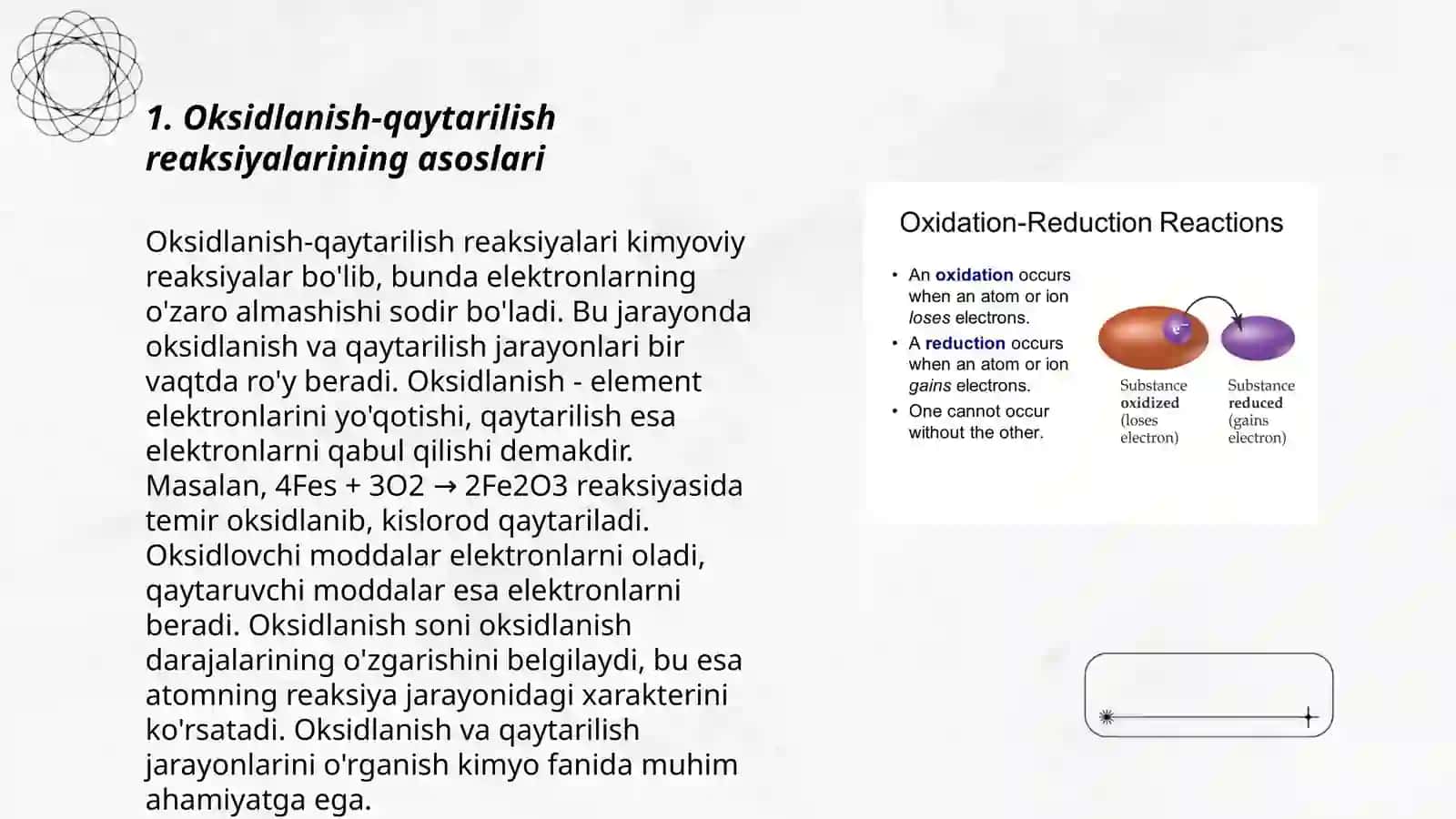 Oksidlanish-qaytarilish reaksiyalarida yarim ion-tenglamalar 3