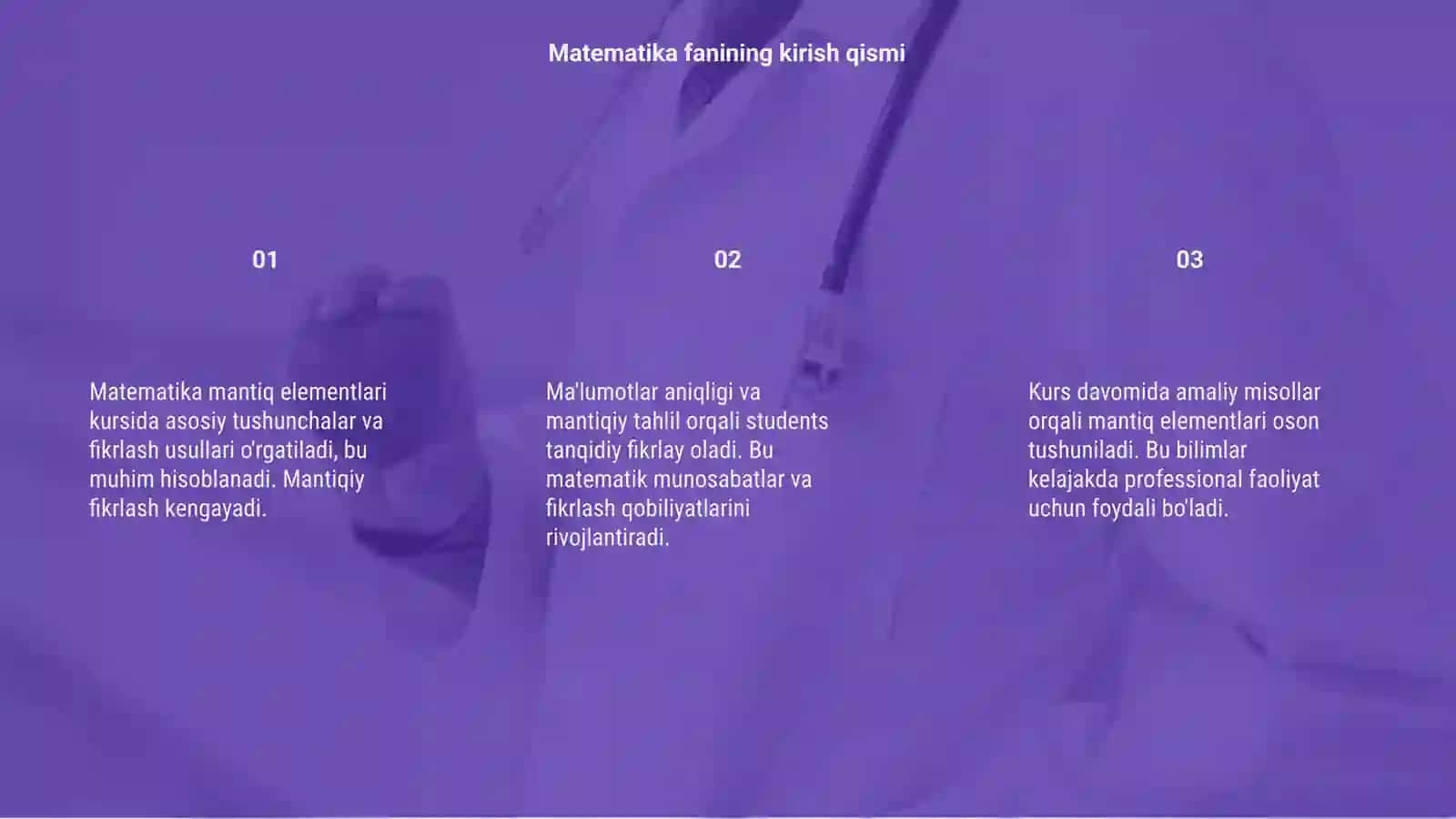 Matematika mantiq elementlari kursi 3