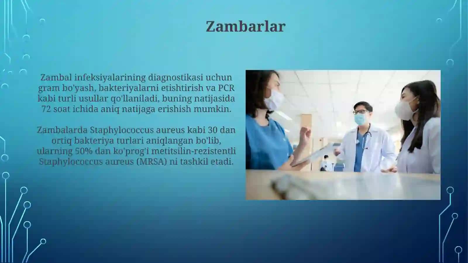 Kasalxona ichida tarqaluvchi yotrogen yuqumli kasalliklar qoʻzgʻatuvchilari va laboratoriya tashxisi 3