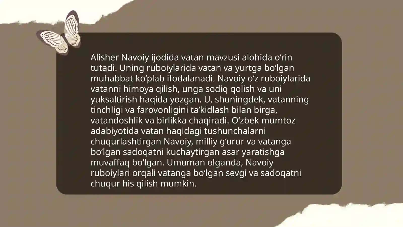 Alisher Navoiyning ruboiylarida Vatan va vatanparvarlik g‘oyalarining badiiy talqini 3