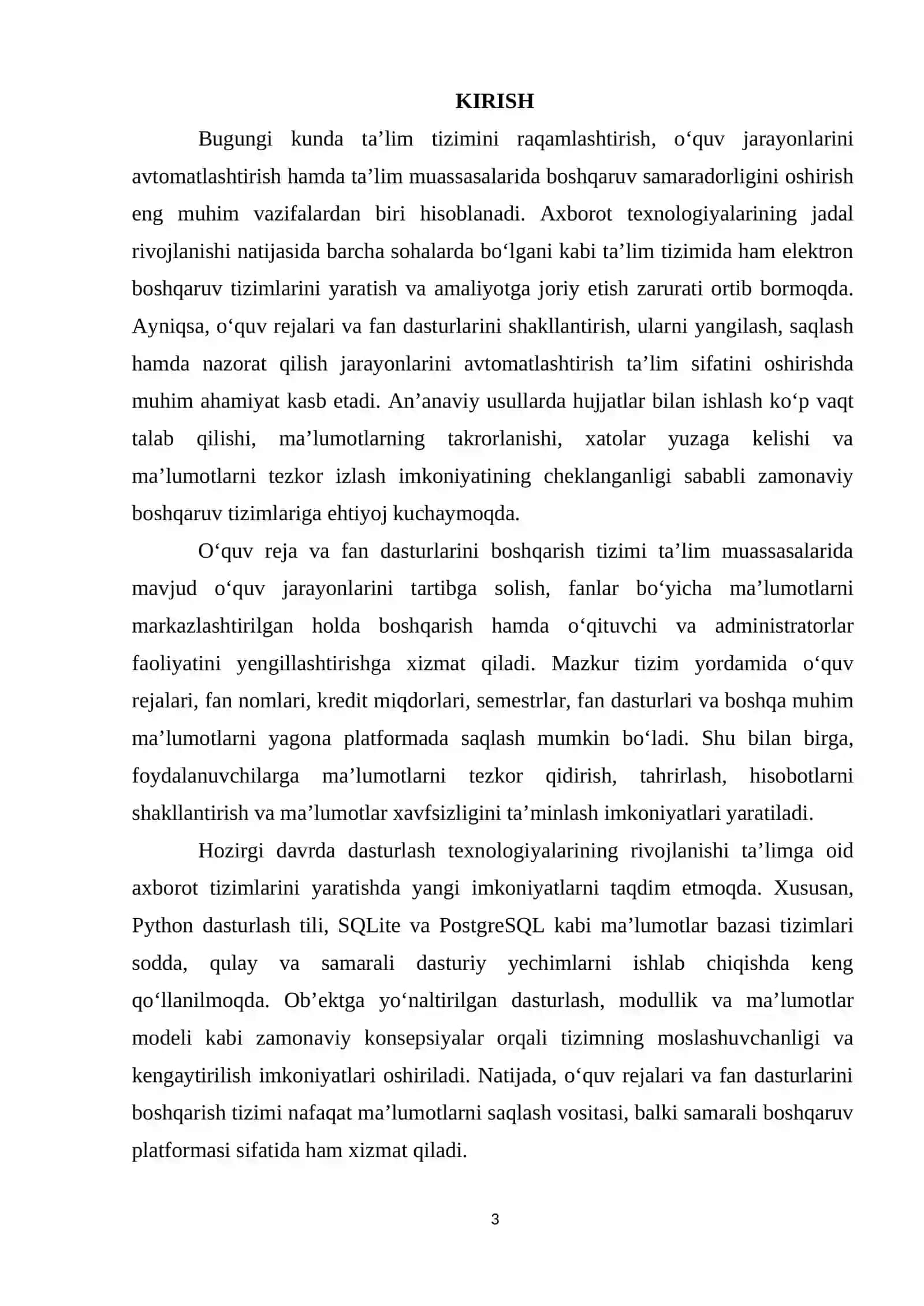 Oʻquv reja va fan dasturlarini boshqarish tizimi 3