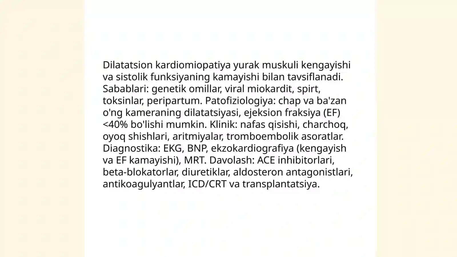 Kardiomiopatiyalar 3