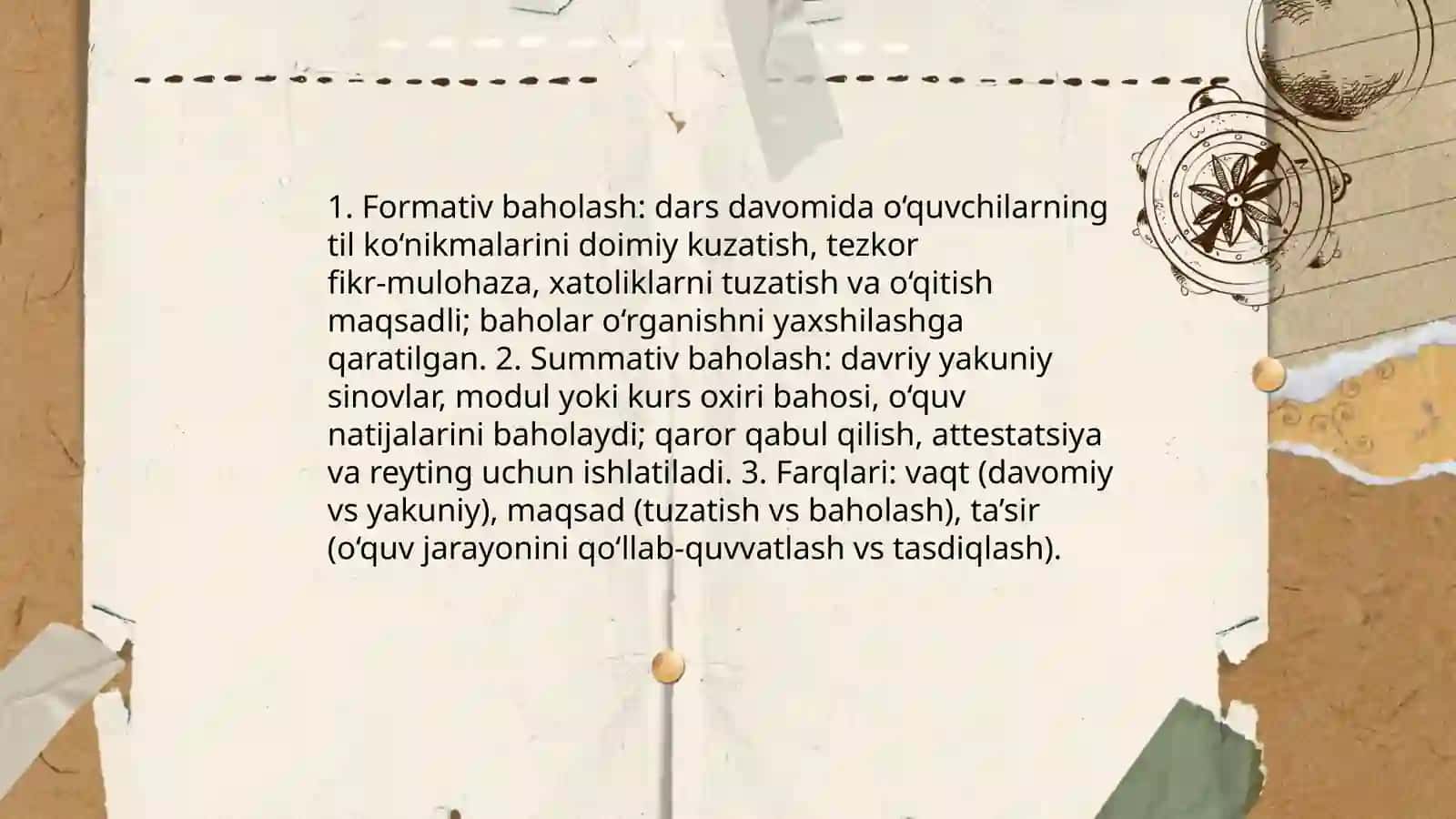 Xorijiy til darslarida formative va summativ baholash usullarini samaradorligini taqqoslash 3