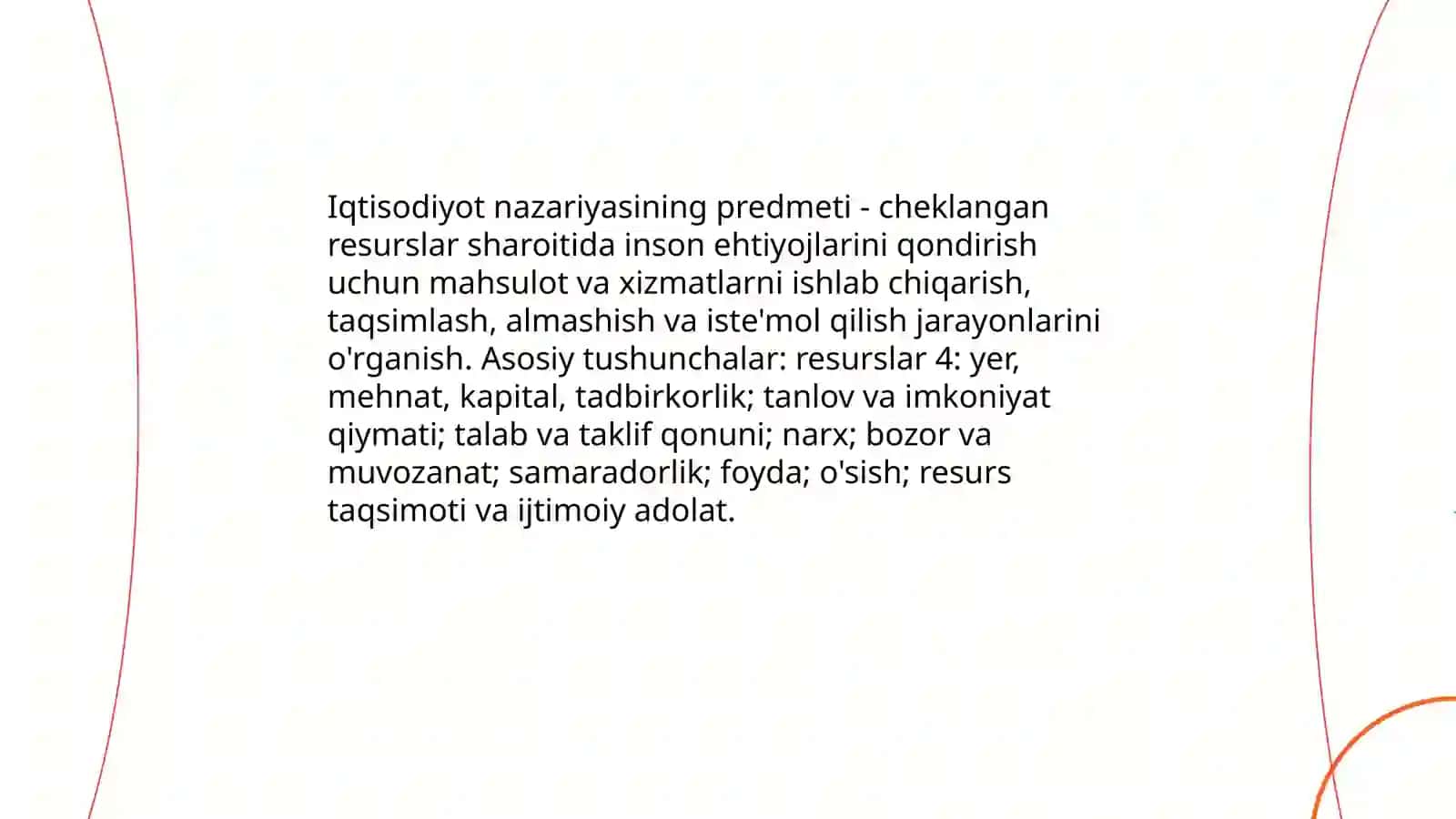 Iqtisodiyot nazariyasi fanining predmeti va bilish usullari 3
