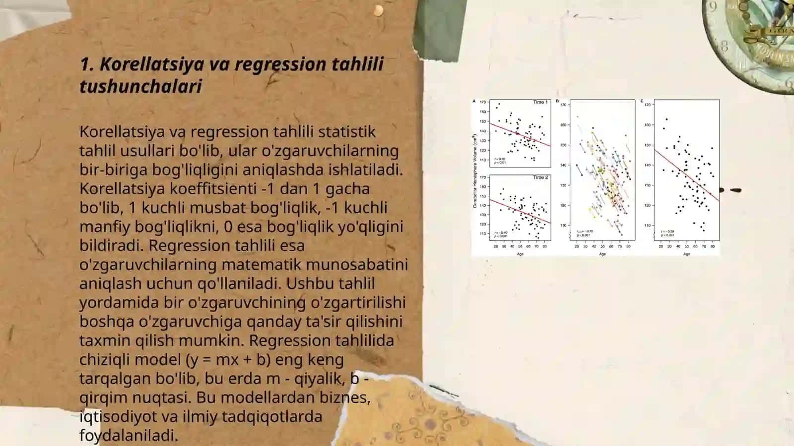 Korellatsio va regression tahlil usullari 3