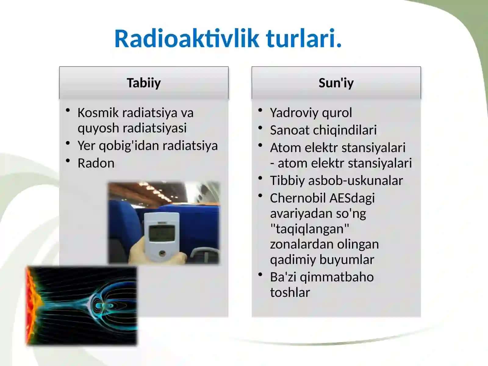 Radioaktiv moddalar bilan ishlaganlarda radiatsion xavfsizlik asoslari 3
