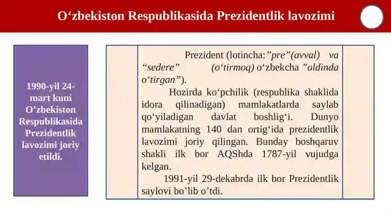 Yangi O‘zbekistonda Prezident Sh.M.Mirziyoyev Rahbarligi va Tashabbusi Ostida Amalga Oshirilayotgan Ishlohlar 3