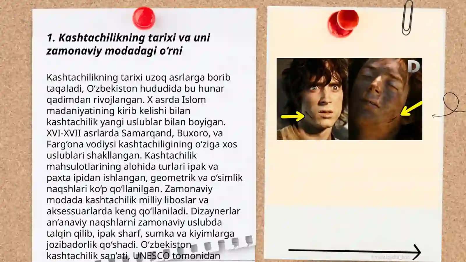 Kashtachilik va zamonaviy kiyimlar, uy-roʻzgʻor buyumlarini oʻrganish 3