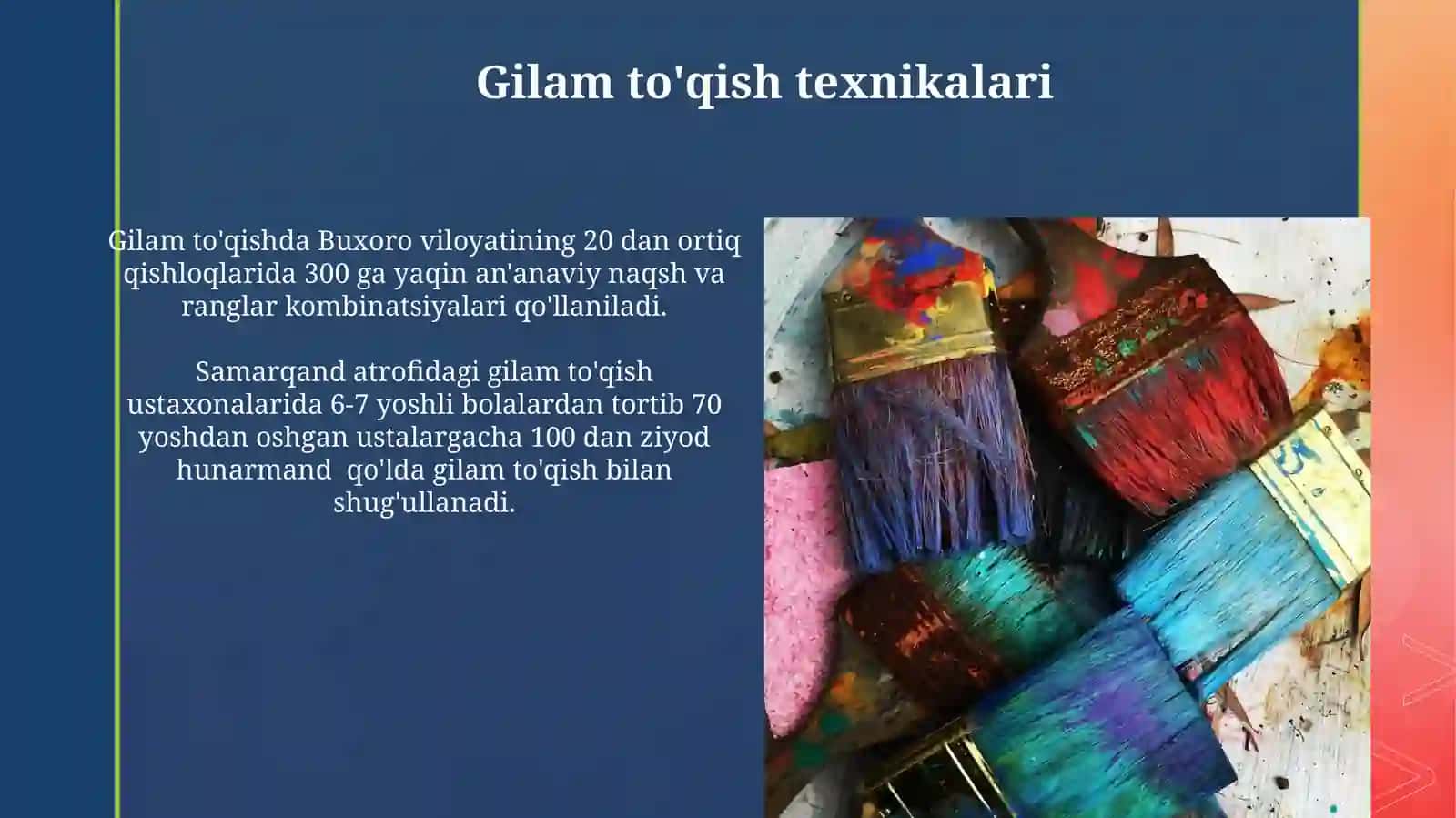 Gilam to'qish san'ati 3